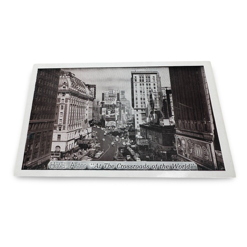 Vintage Hotel Astor Times Square Postcard New Unused NYC Crossroads of the World